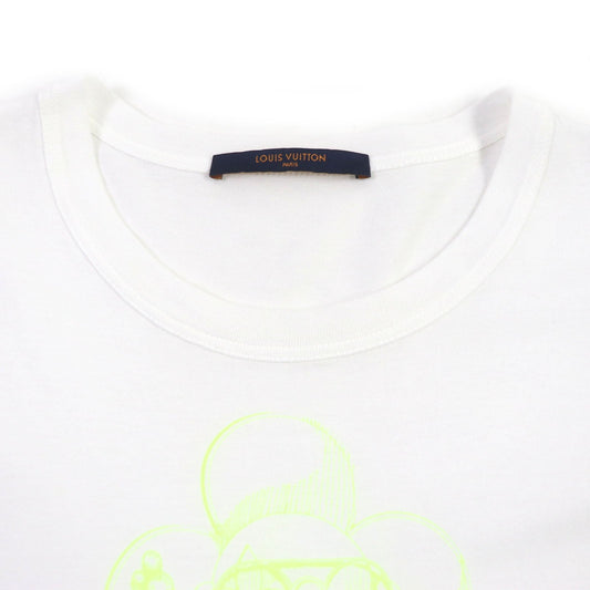 LOUIS VUITTON Short sleeve T-shirt HFY07W cotton white XL