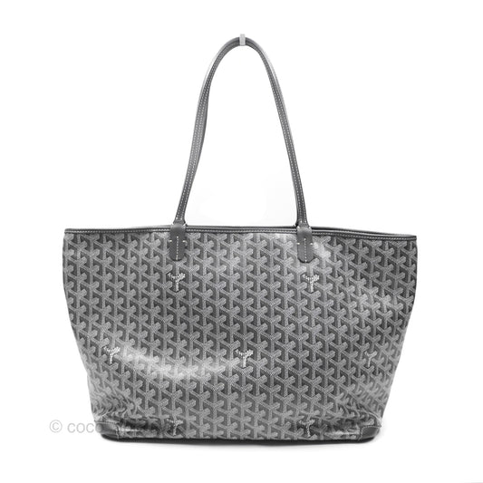 Goyard St Artois Tote MM Grey Canvas