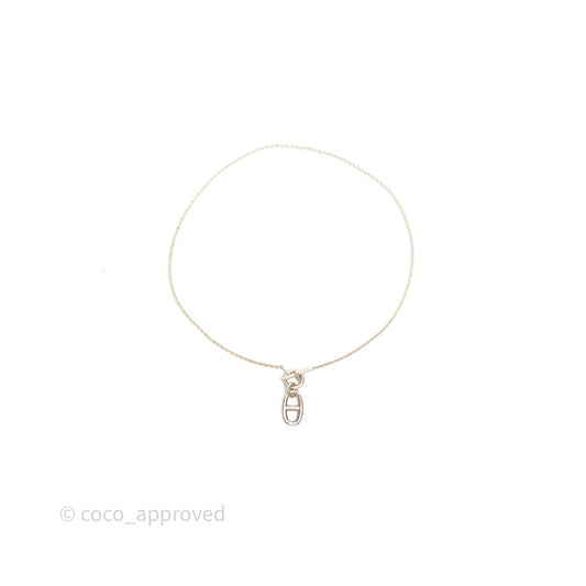 Hermes Chaine d'ancre Pendant Necklace Silver 925