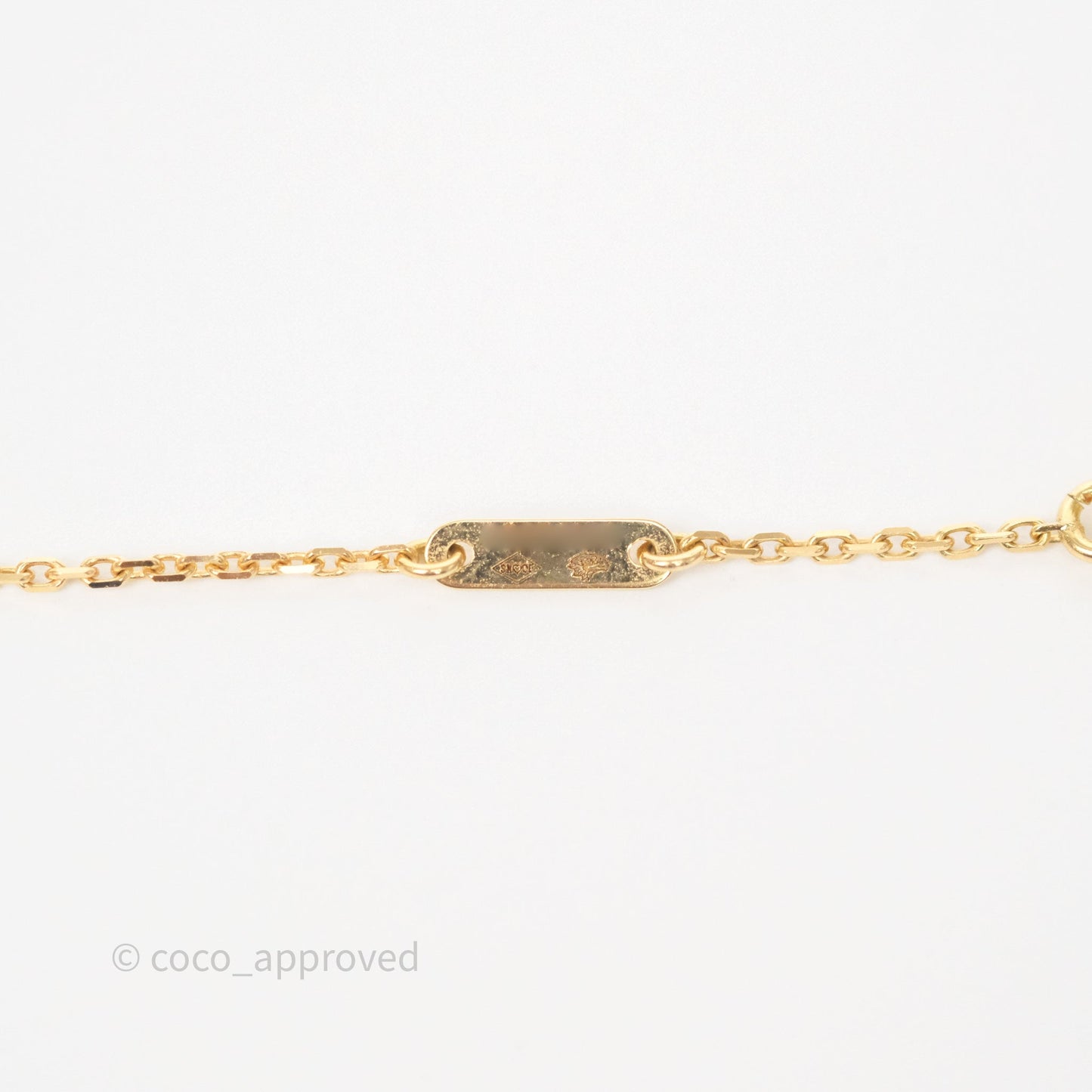 Van Cleef & Arpels Sweet Alhambra Pendant Necklace White Mother-of-pearl Yellow Gold