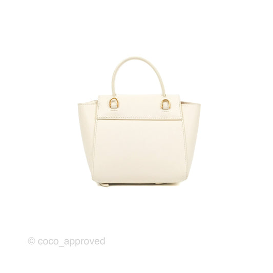 Celine Pico Belt Bag White Grained Calfskin Gold Hardware