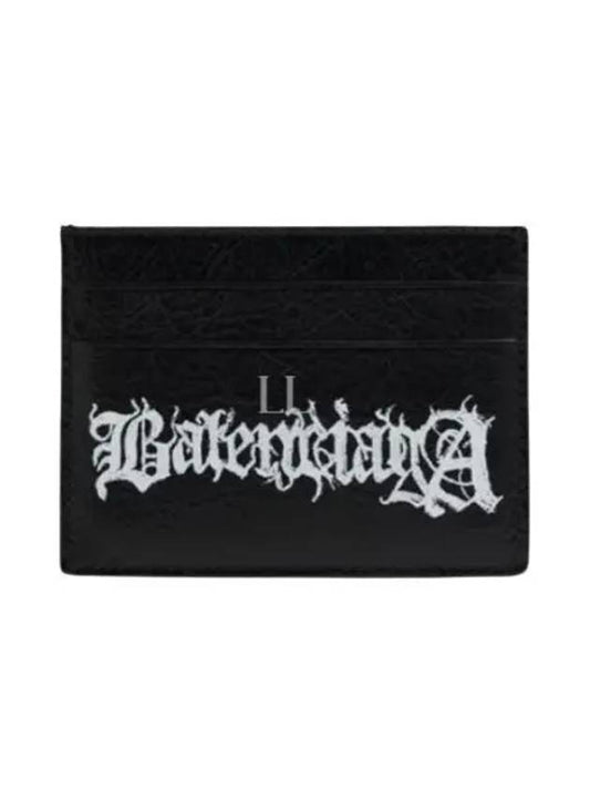Luxury Balenciaga Cash DIY Metal Card Wallet Black White