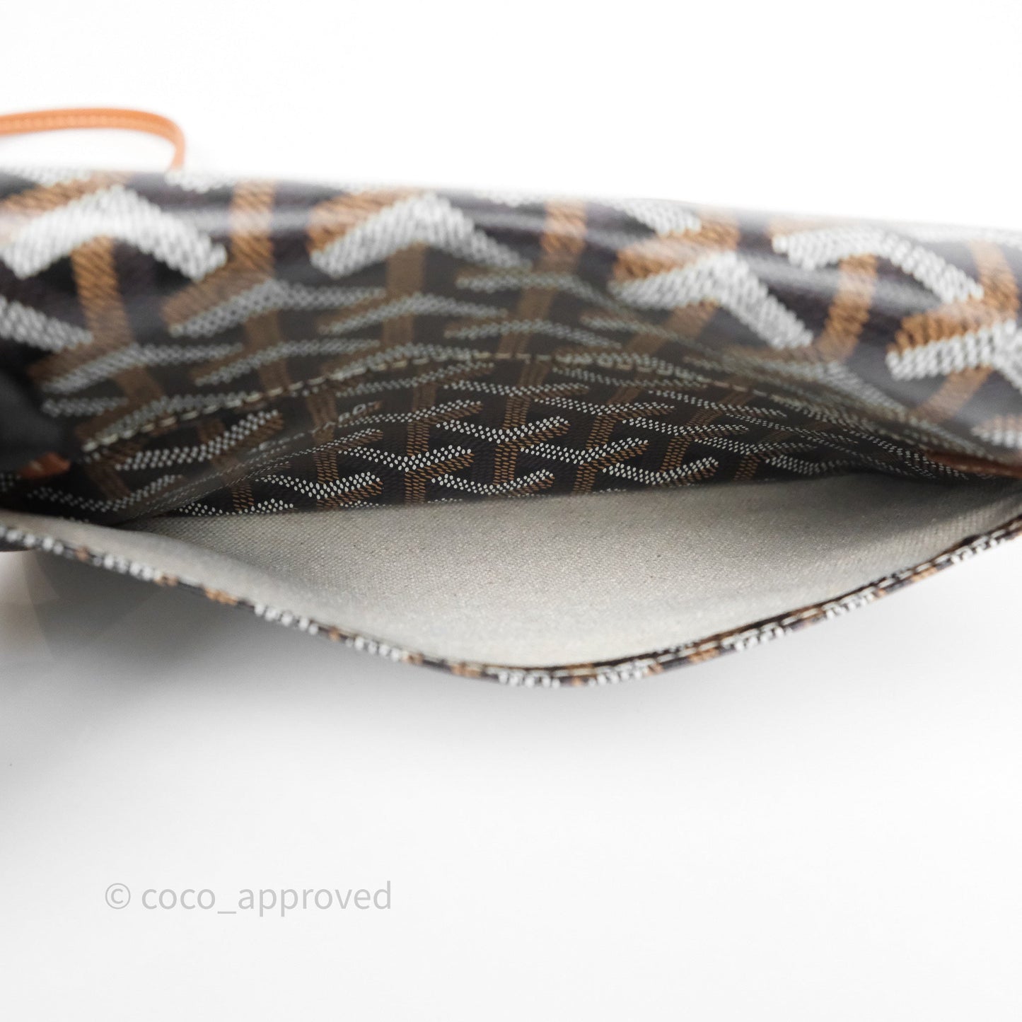 Goyard Plumet Pocket Wallet Tan Black