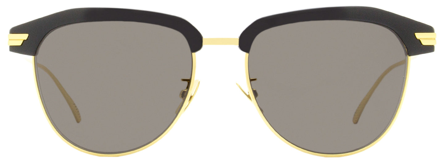Luxury Bottega Veneta Unisex Alternative Fit Sunglasses BV1112SA 001 Black/Gold 54mm