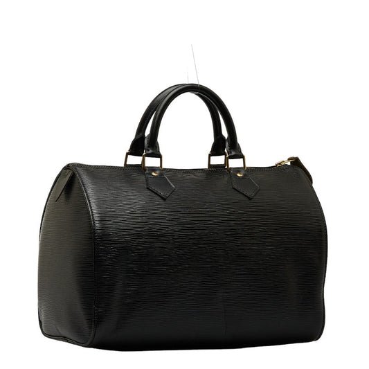 Louis Vuitton Epi Speedy 30 Handbag Boston Bag M59022 Noir Black Leather Louis Vuitton