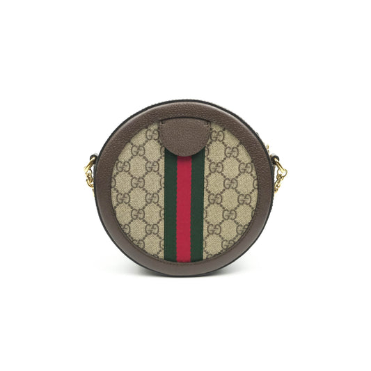 Gucci Ophidia Mini GG Supreme Canvas Round Shoulder Bag