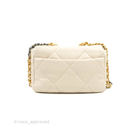 Chanel 19 Small Light Beige Lambskin Mixed Hardware 20C