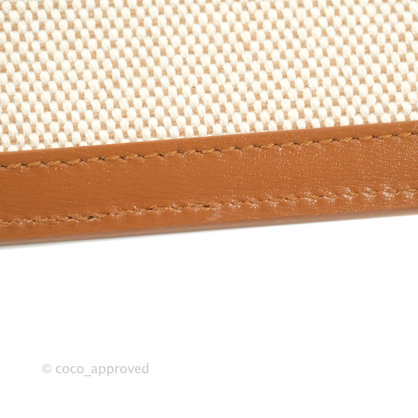 Saint Laurent Uptown Pouch Tan/Natural Beige Canvas