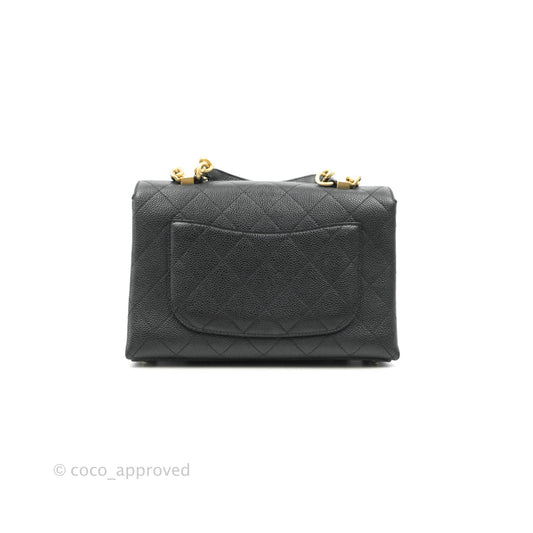 Chanel Chic Affinity Small Grained Calfskin Black Aged Gold Hardware