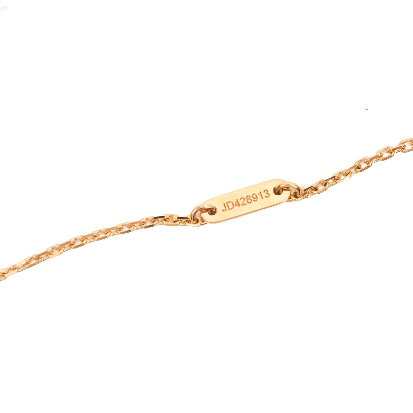 Van Cleef & Arpels Sweet Alhambra Pendant Red Carnelian Rose Gold