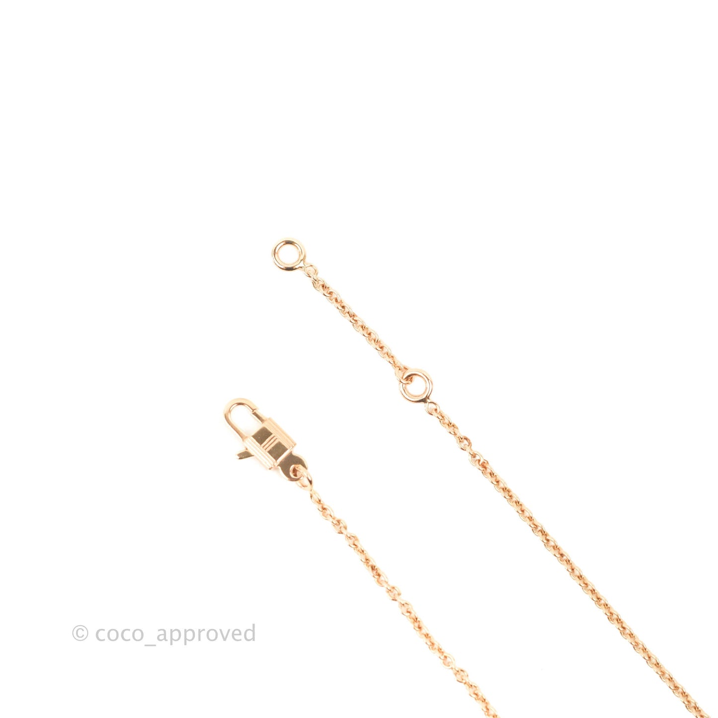 Hermès Constance Amulettes Diamonds Pendant Necklace Rose Gold
