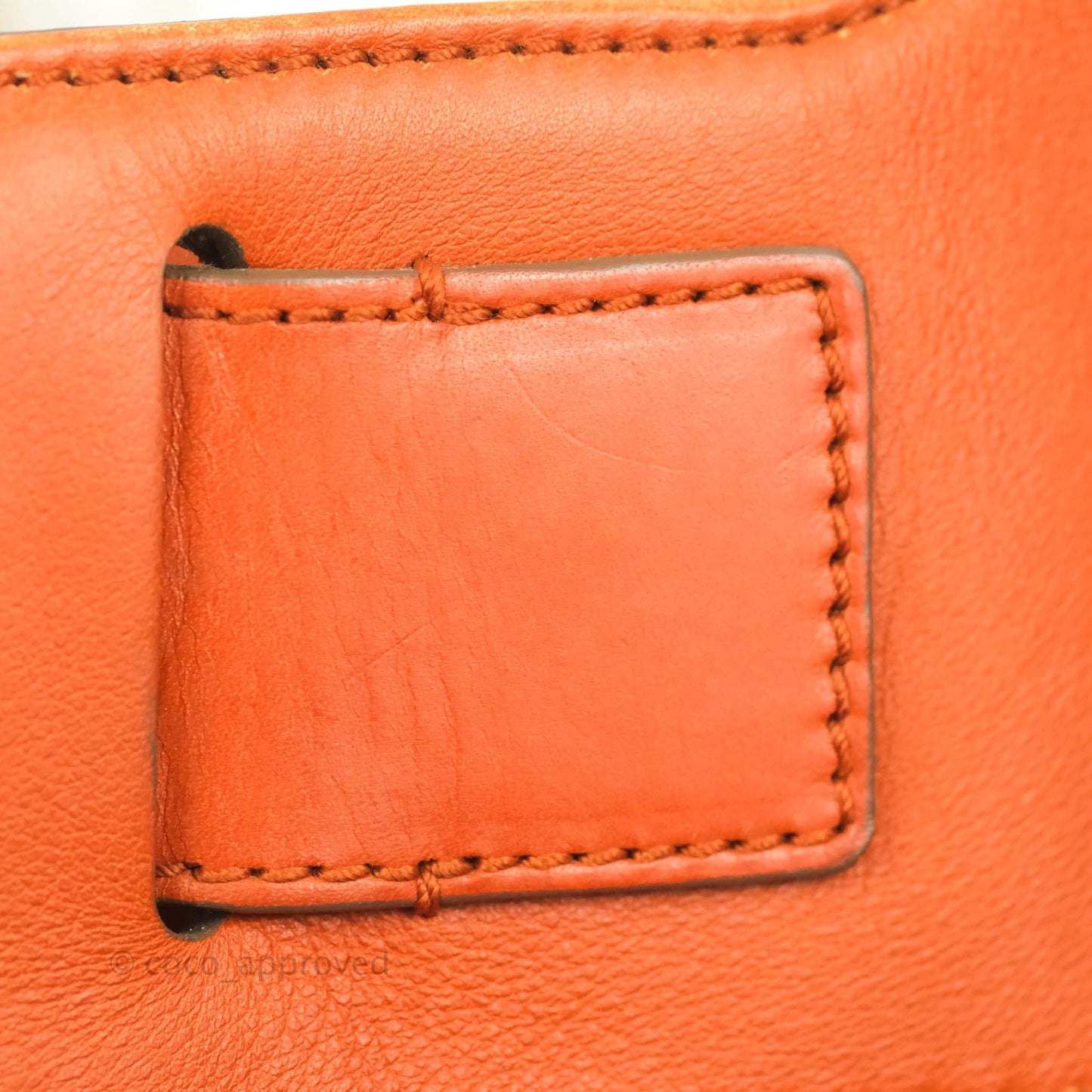 Salvatore Ferragamo Orange Top Handle Bag With Strap