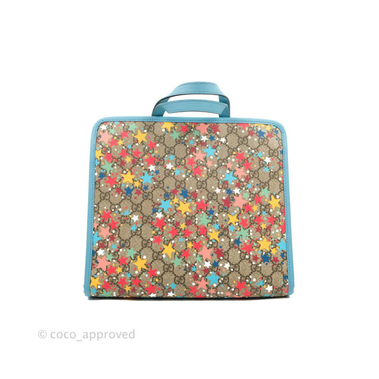 Gucci Kids Tote Bag GG Star Printed Blue