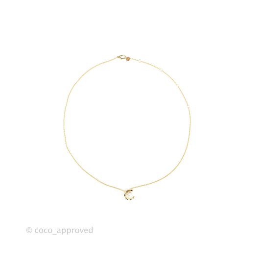 Chanel Coco Crush Diamond Necklace Yellow Gold