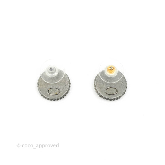 Chanel CC Round Earrings Gold & Gun Metal 17S