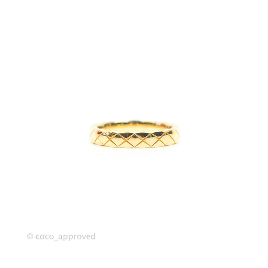 Chanel Coco Crush Mini Ring 18K Yellow Gold Size 48