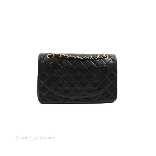 Chanel Classic Vintage Small S/M Flap Black Lambskin 24K Gold Hardware