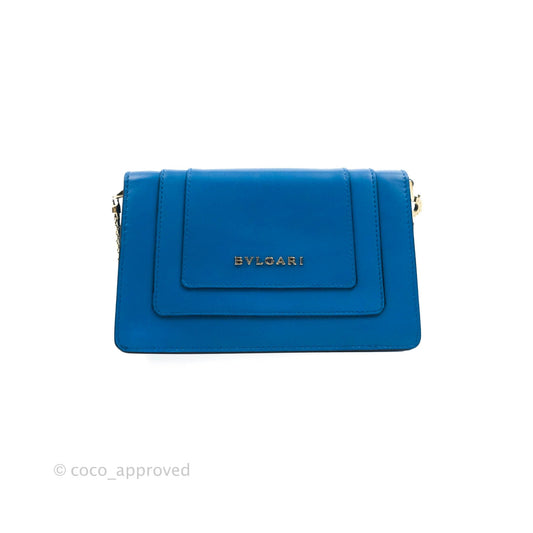 Bvlgari Serpenti Forever Mini Bag in Blue Gold Hardware