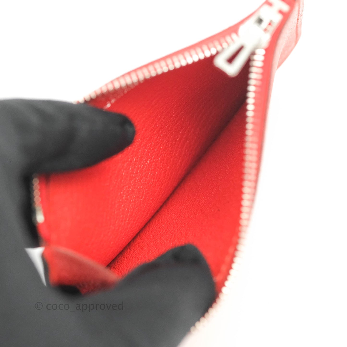 Hermès Roulis Slim Wallet Capucine Palladium Hardware