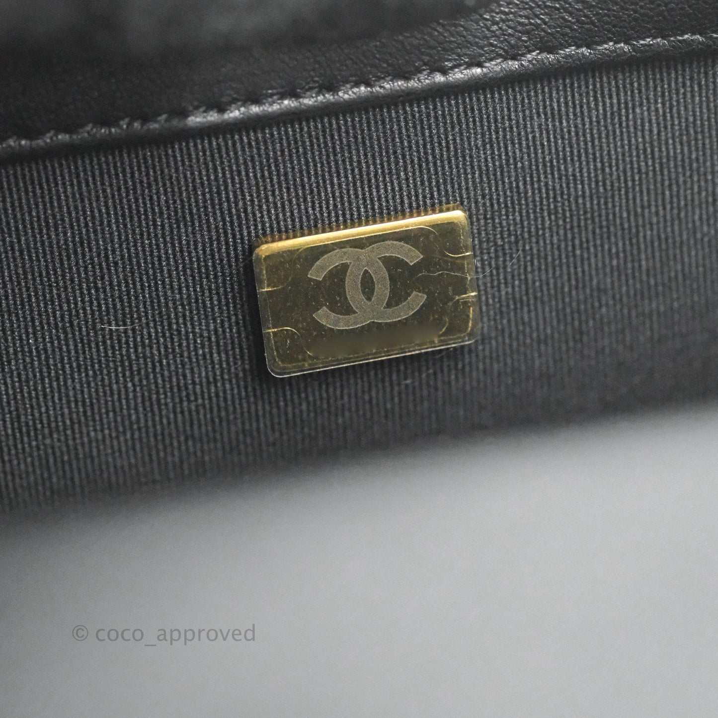 Chanel Quilted Mini Flap Bag With Chanel Logo Top Handle Lambskin Calfskin Mixed Fibers Gold Hardware