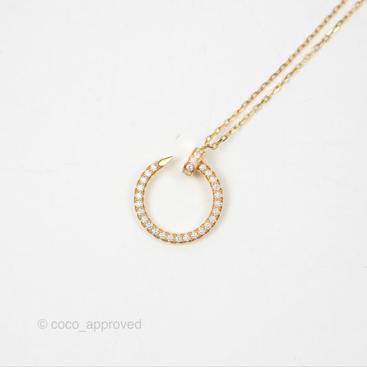 Cartier Juste Un Clou Necklace Diamonds Yellow Gold