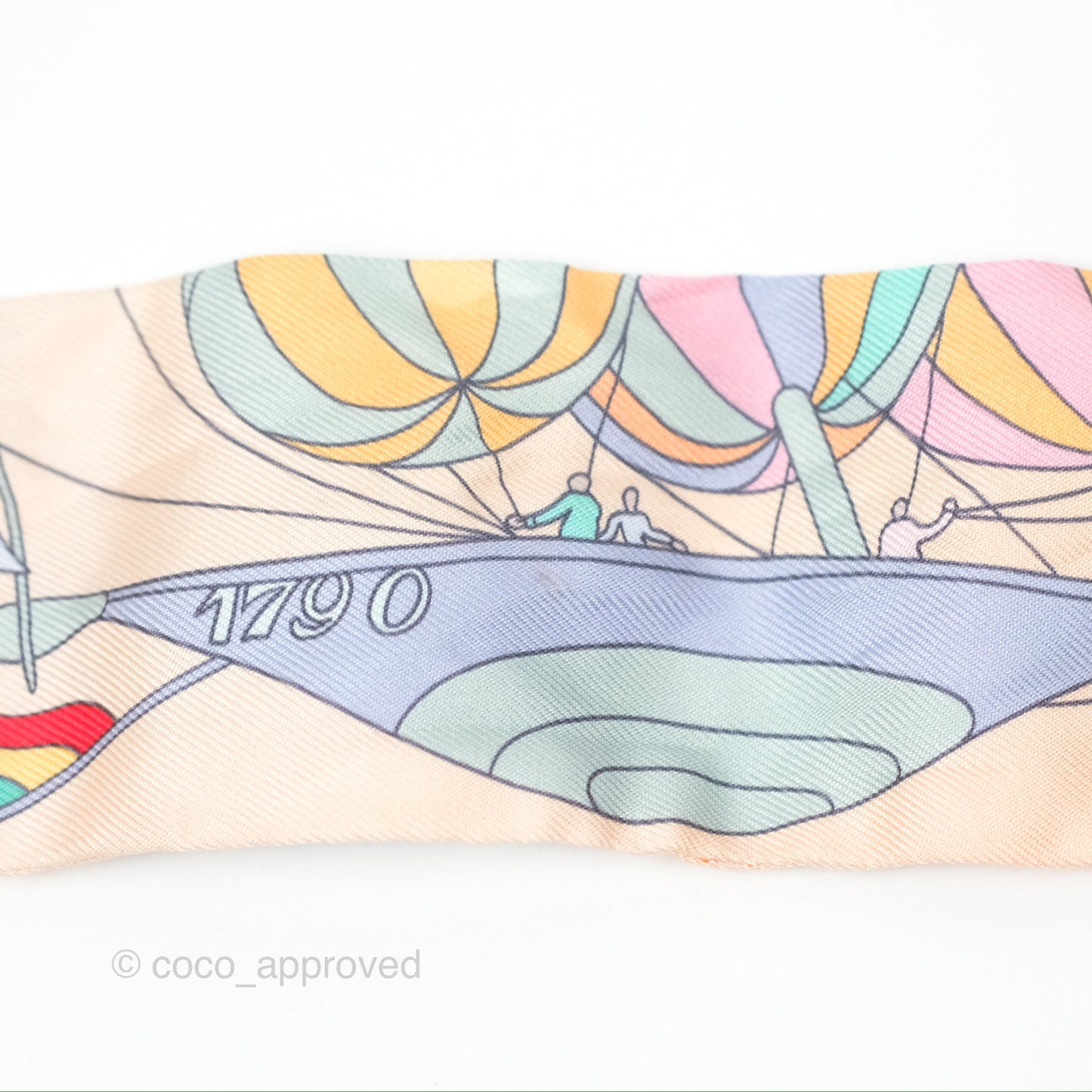 Hermes Les Folies du Ciel Silk Twilly