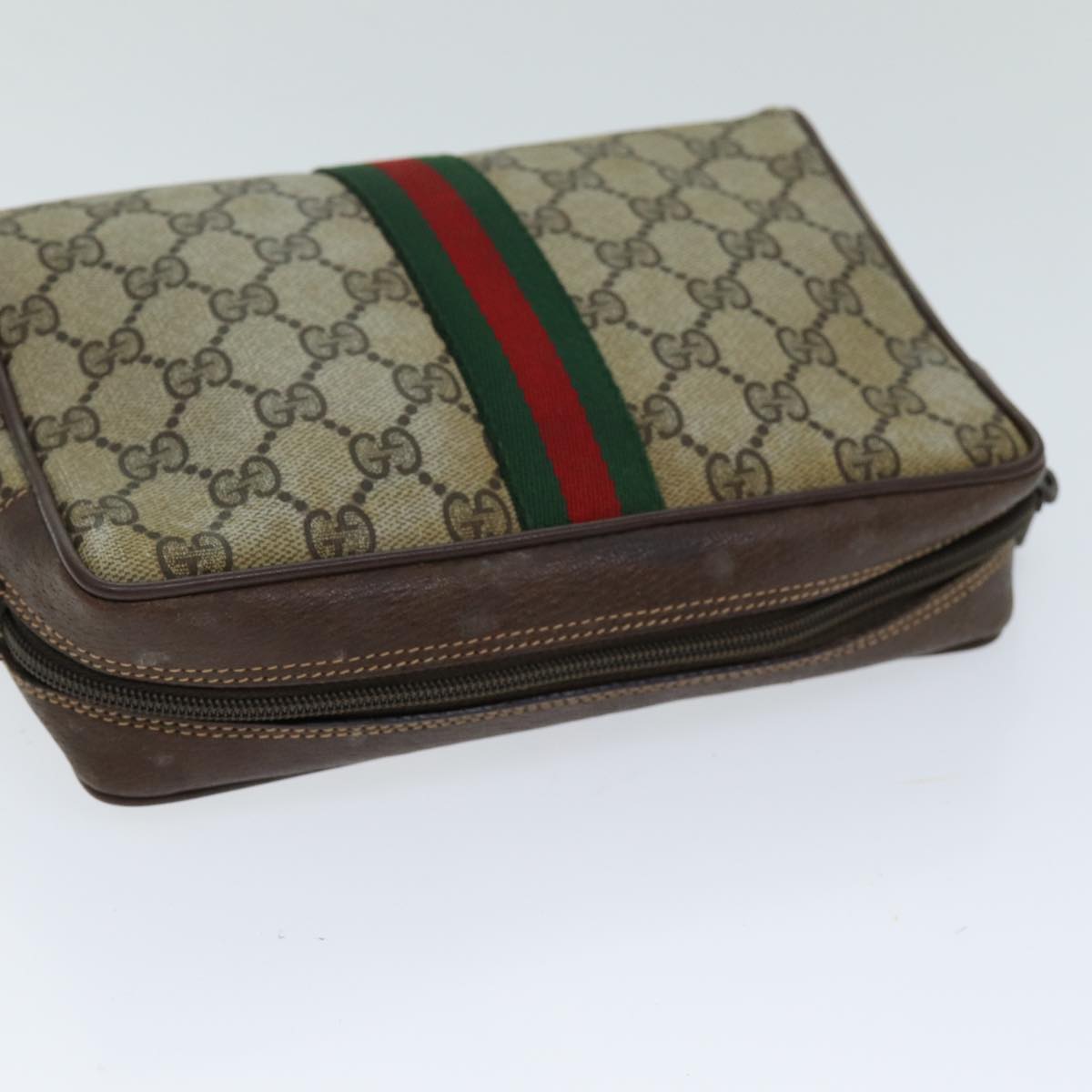 Luxury Gucci Trending 2025 Sherry Canvas Clutch Bag