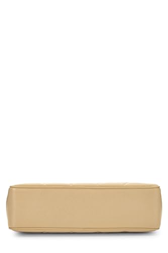 Chanel, Beige Quilted Caviar 'CC' Turnlock Tote Large, Beige