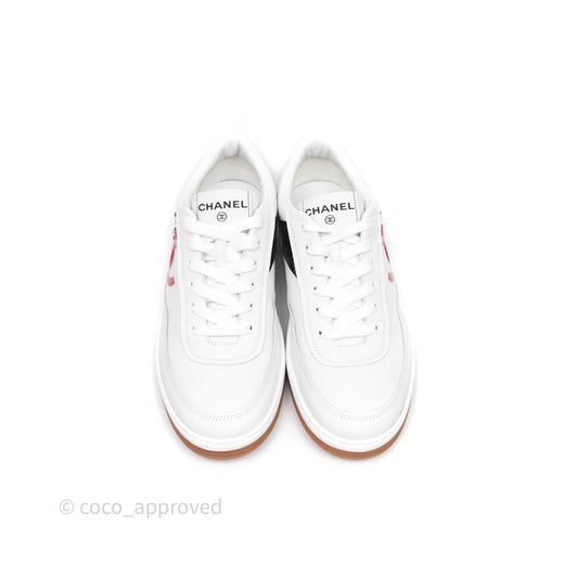 Chanel Logo Sneakers White Size 38