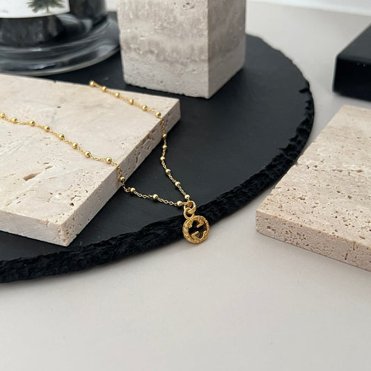 Luxury Gucci GG BALL CHAIN GOLD NECKLACE