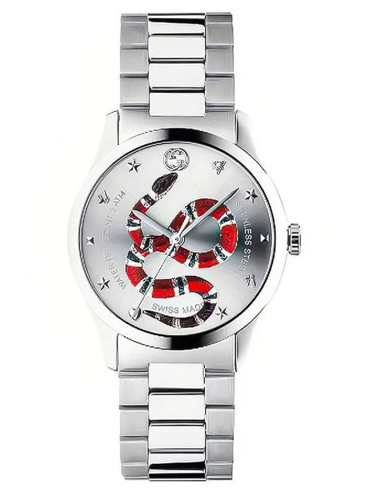 Luxury Gucci Trending 2025 G Timeless Snake Metal Watch YA1264076 Silver