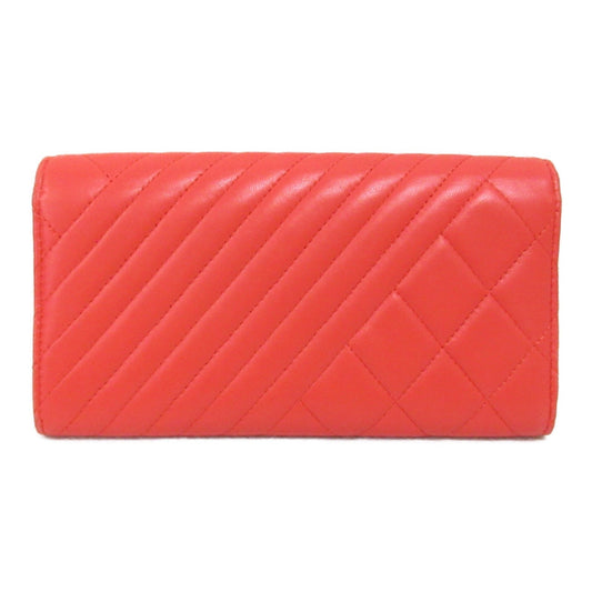 Chanel Double Fable Wallet Limited Model Two Foldable Wallet Wallet Red 20805318