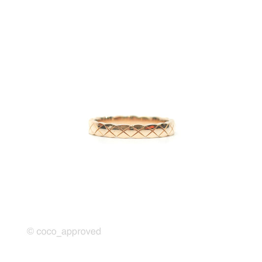 Chanel Coco Crush Ring 18K Beige Gold Size 54
