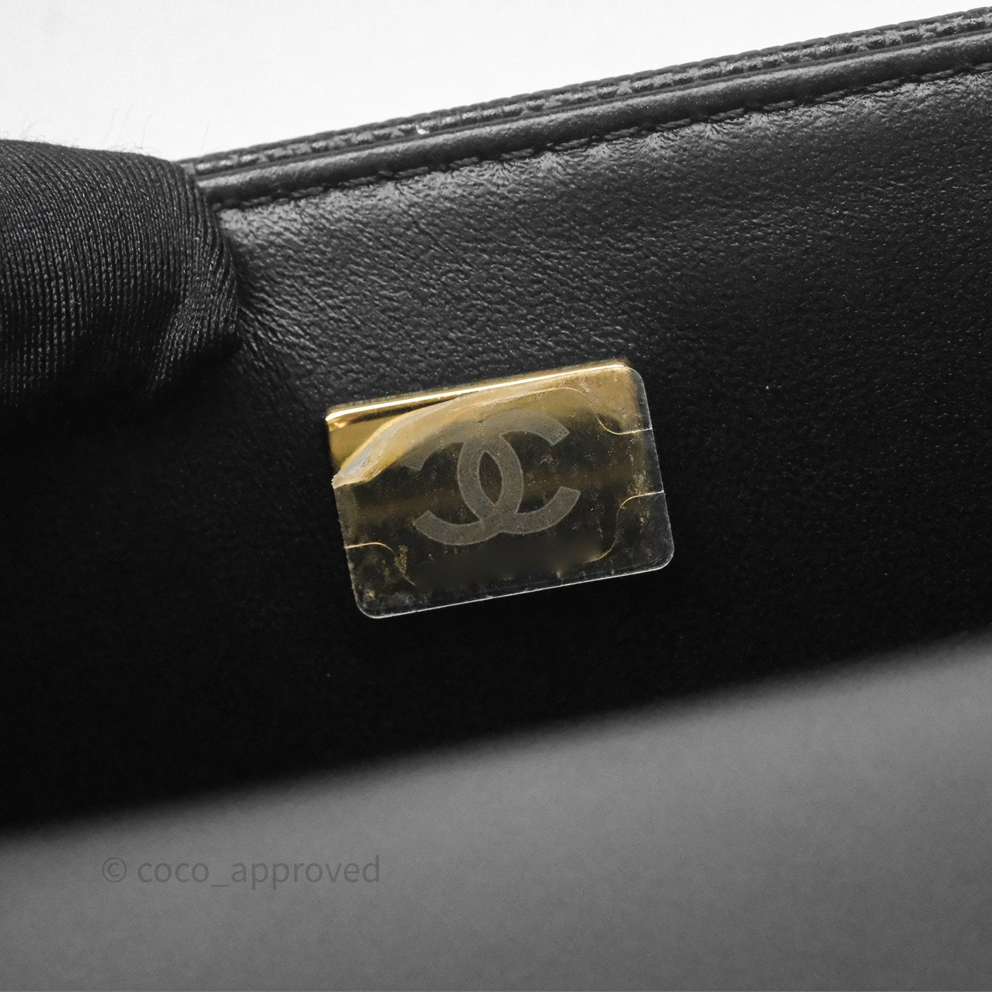Chanel Quilted Medium Boy Black Caviar Aged Gold Hardware