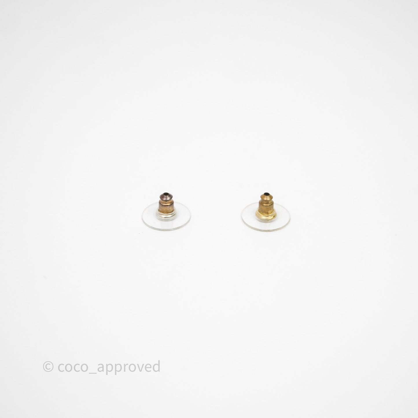 Chanel CC Padlock Drop Earrings Gold Tone 21P