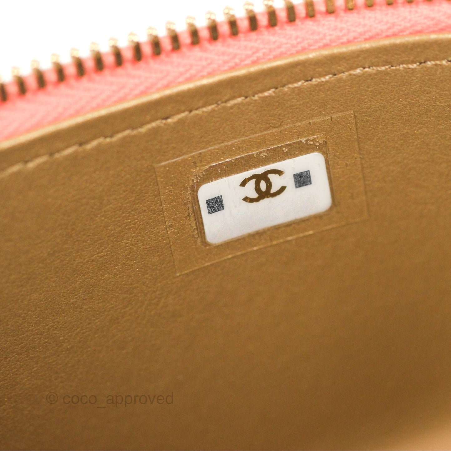 Chanel Mini Pearl Crush Vanity With Chain Orange Clair Gold Hardware