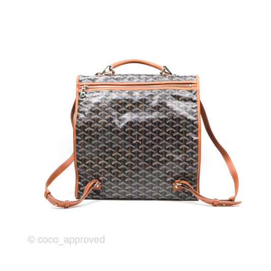 Goyard Saint Léger Backpack Black/ Tan