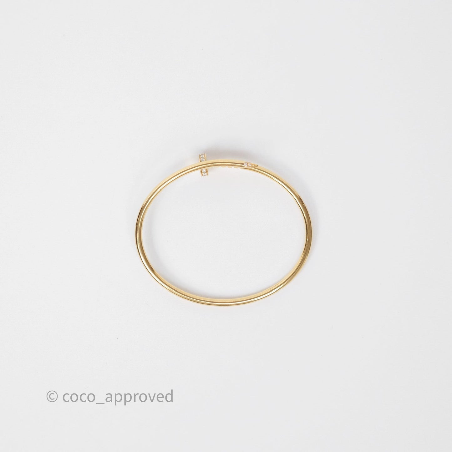 Cartier Small Juste Un Clou Bracelet 18K Yellow Gold Diamonds