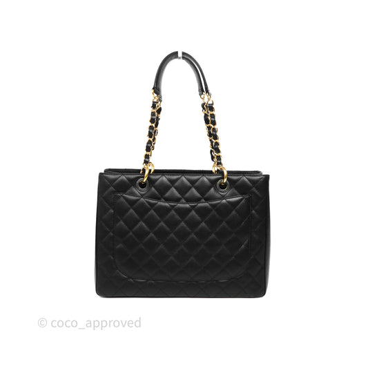 Chanel GST Black Caviar Gold Hardware