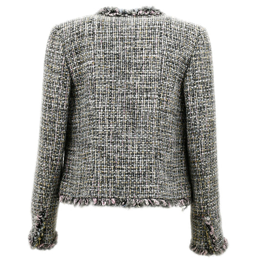 Luxury Chanel Fall 2003 Collarless Tweed Jacket #36