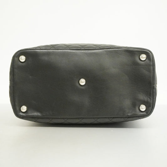 CHANELAuth Ligne Cambon Tote Bag Women's Leather Tote Bag Black