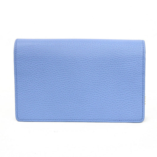 Luxury Gucci Shoulder Bag Marmont Chain Blue Ladies