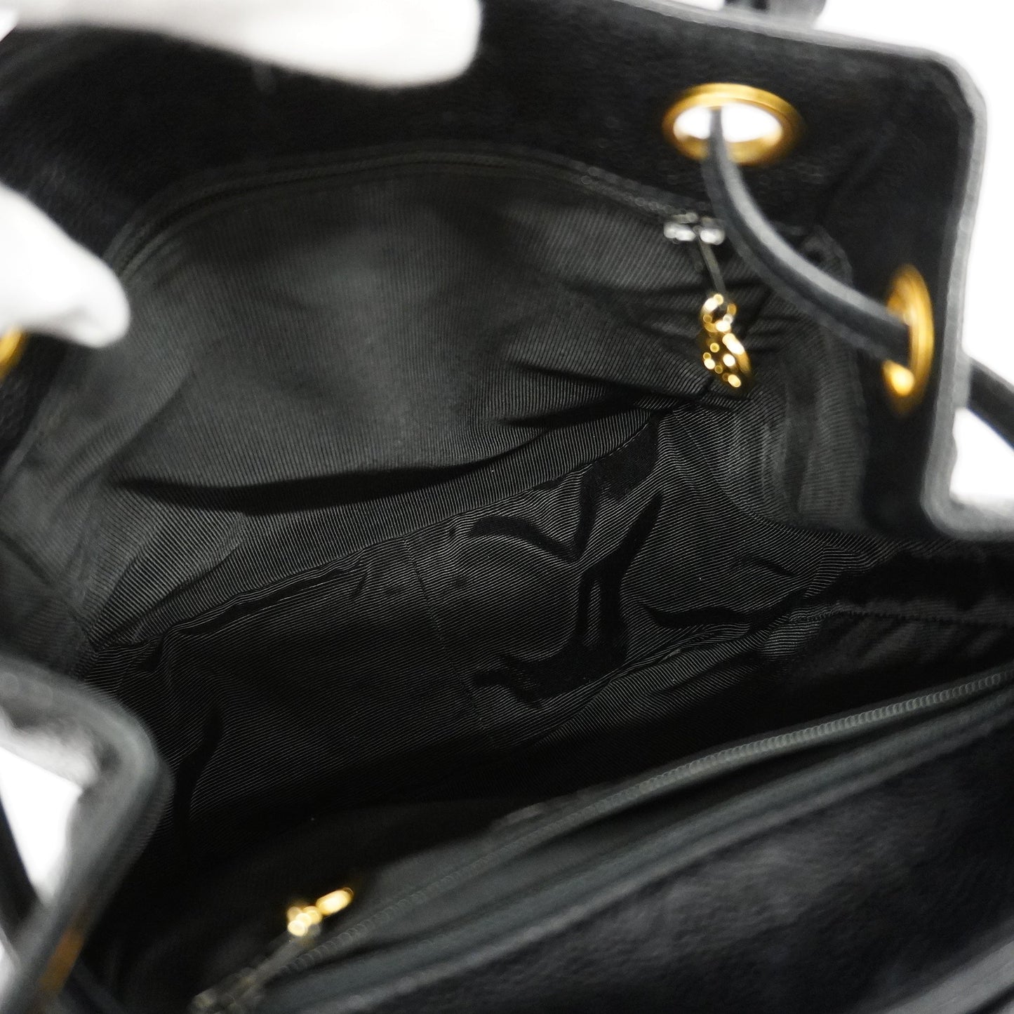 Luxury Chanel Triple Coco Women's Leather Backpack Black