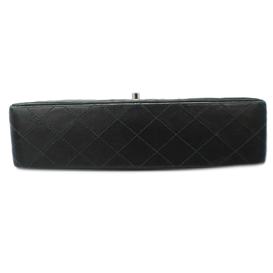 CHANEL Matelasse W Flap W Chain Lambskin Women's Leather Shoulder Bag Black