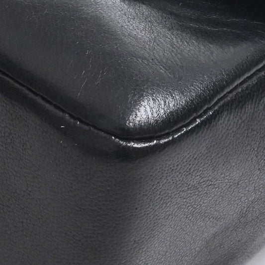 Luxury Chanel Lambskin Coco Mark Chain Shoulder Bag Black Ladies