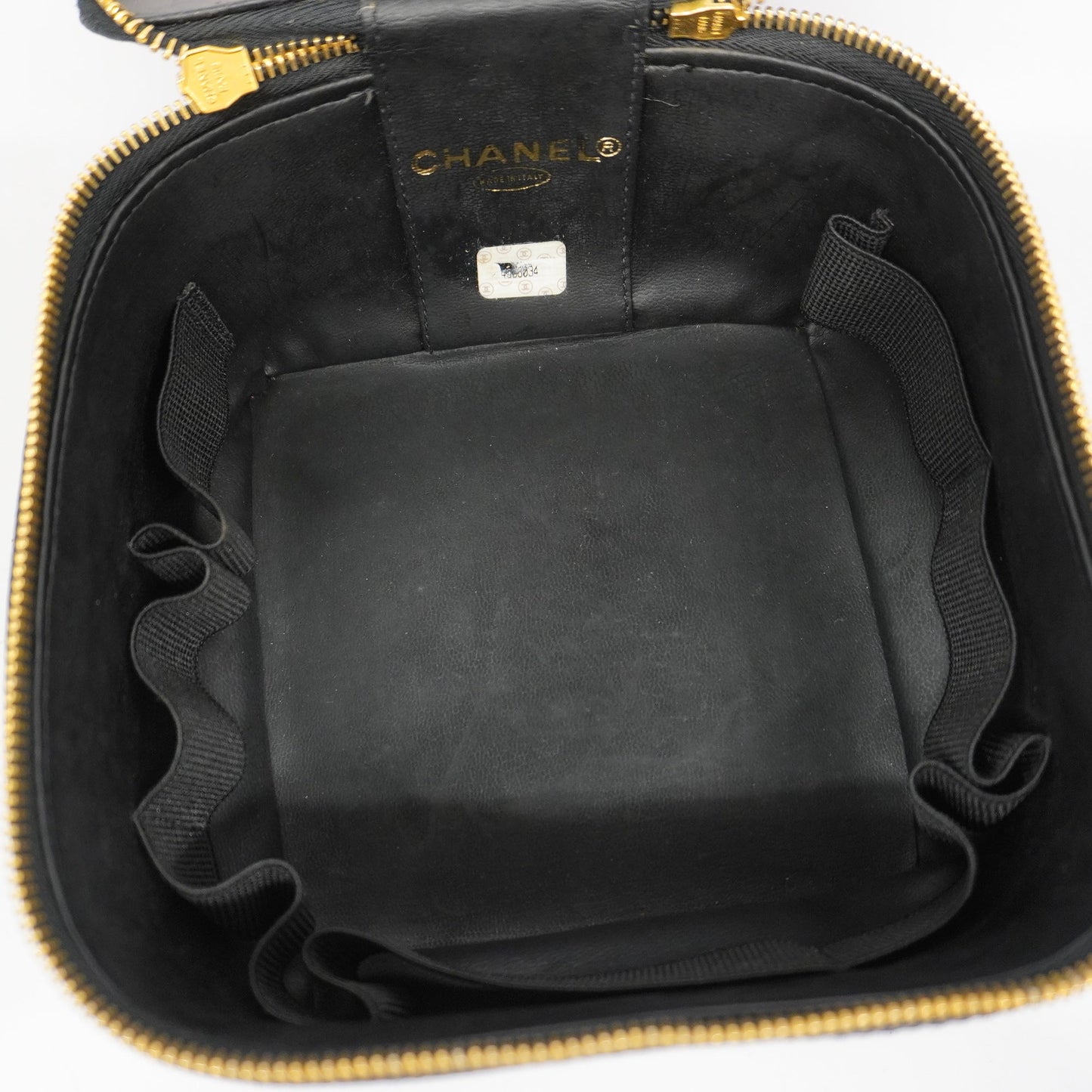 Luxury Chanel Vanity Bag Women's Caviar Leather Vanity Bag Black