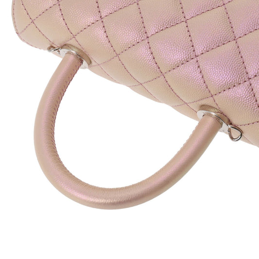 Luxury Chanel Matelasse XS Metallic Pink Gradient Metal Fittings Women's Caviar Skin Bag
