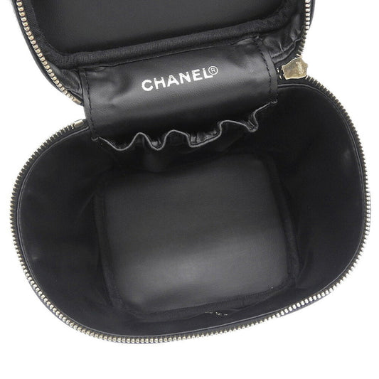 Luxury Chanel Coco Mark Vanity Bag Black No. 7 A01998