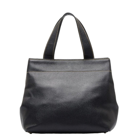 Luxury Chanel Coco Mark Turnlock Handbag Tote Bag Black Caviar Skin Ladies
