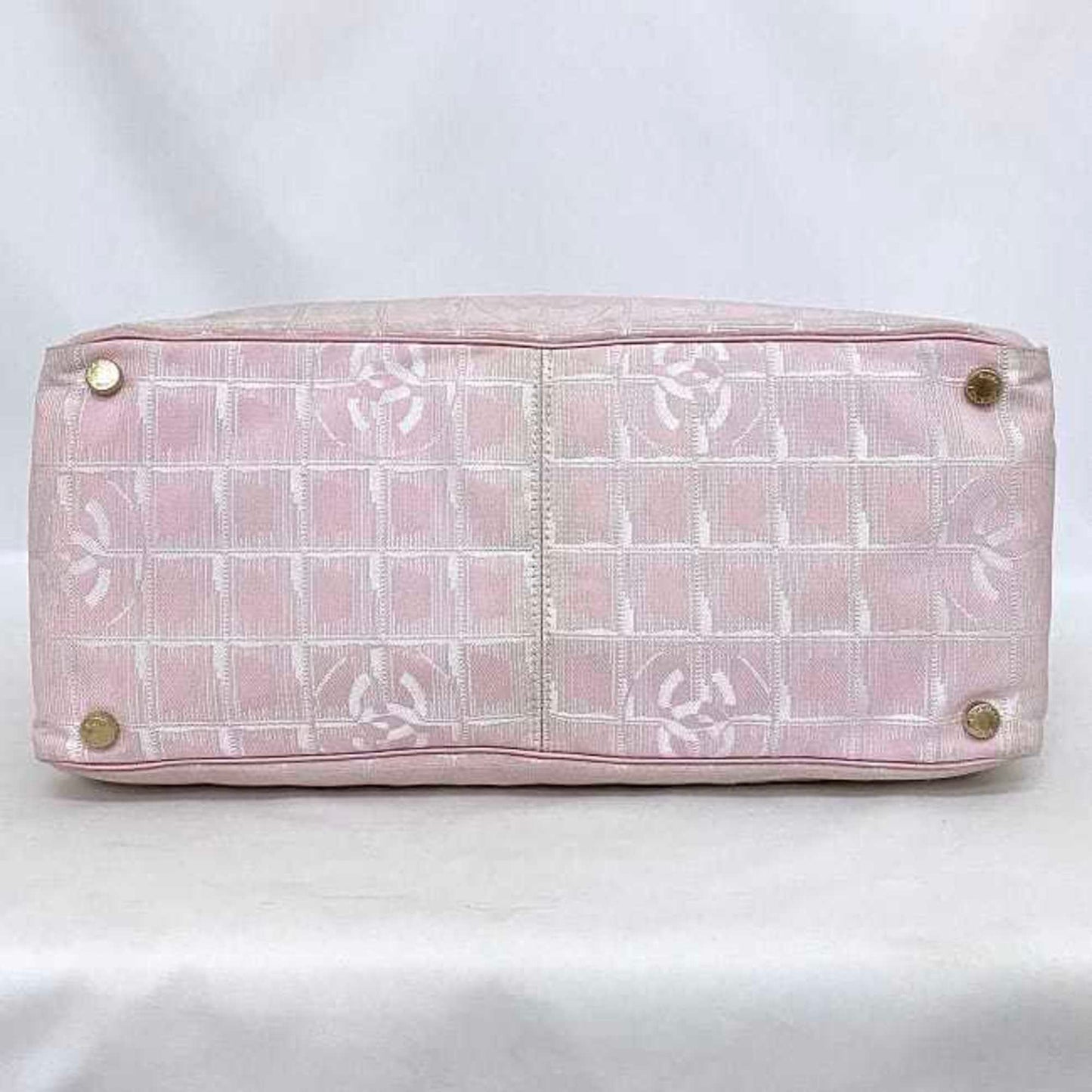 Luxury Chanel MM Pink New Line A15991 Nylon Leather 8216800 Coco Mark Tra Ladies